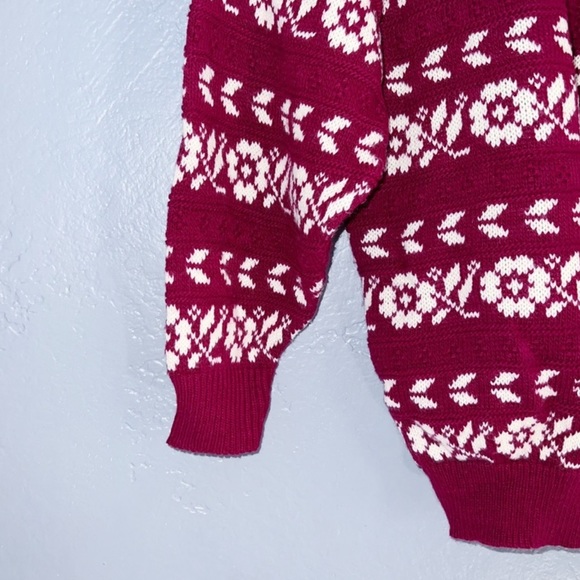 American Pride Vintage 1980s Maroon Sweater Size Large - Picture 4 of 6